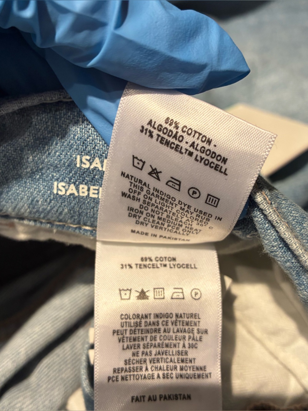 NWT DL1961 Isabel Wide Leg 31.5’ Jeans in Beachfront Size 31 - Picture 14 of 15